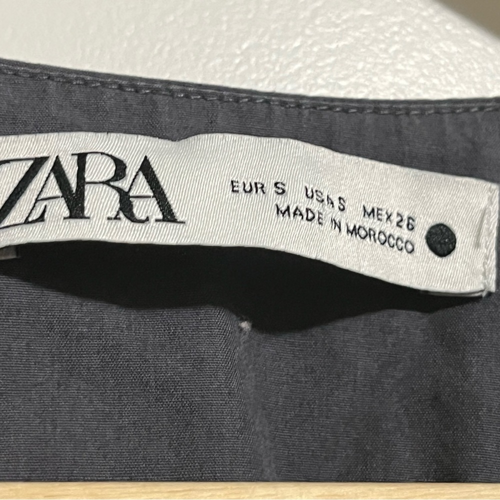 Zara Topstitched Mini Dress - Picture 3 of 7